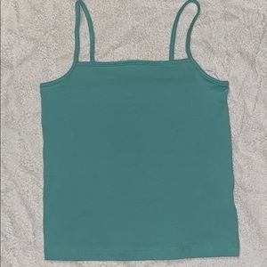 Ocean green cami cropped tank top